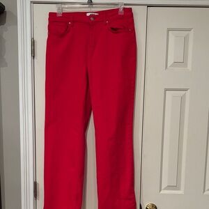 Vibrant Red Jeans